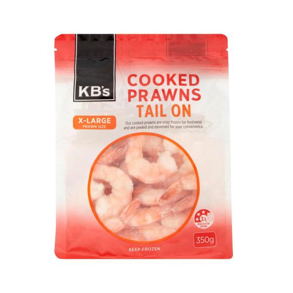 Cooked & Peeled Prawns Tail On Extra Large