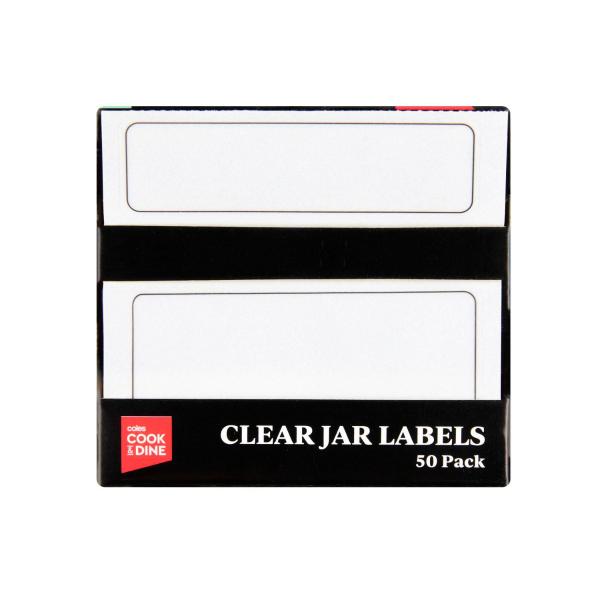 Clear Jar Labels