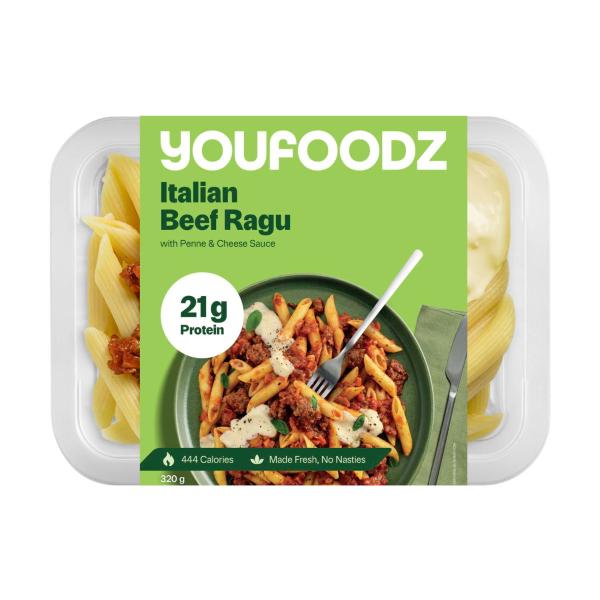 Italian Beef Ragu With Penne & Cheese Sauce