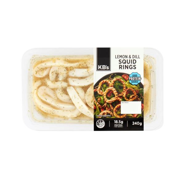 Lemon & Dill Marinated Calamari Rings