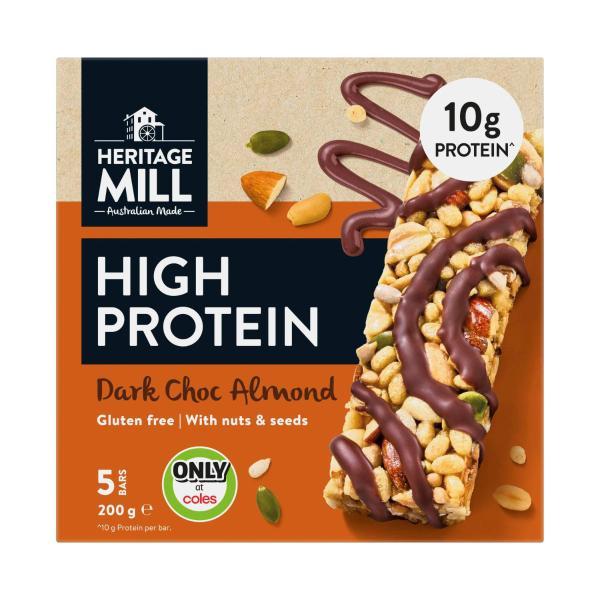 High Protein Bars Dark Choc Almond