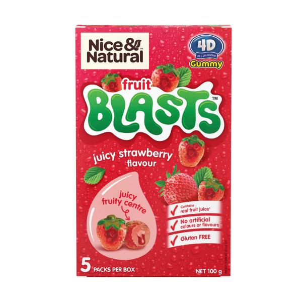 Fruit Blasts Fruit Snacks Strawberry 5 Pack