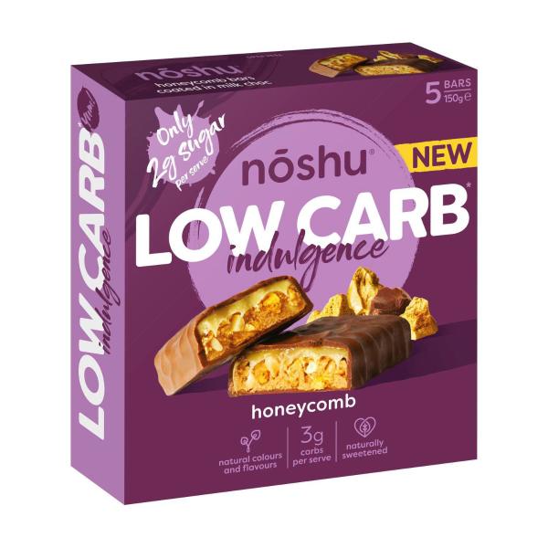 Low Carb Honeycomb Nougat Indulgence Bars 5 Pack