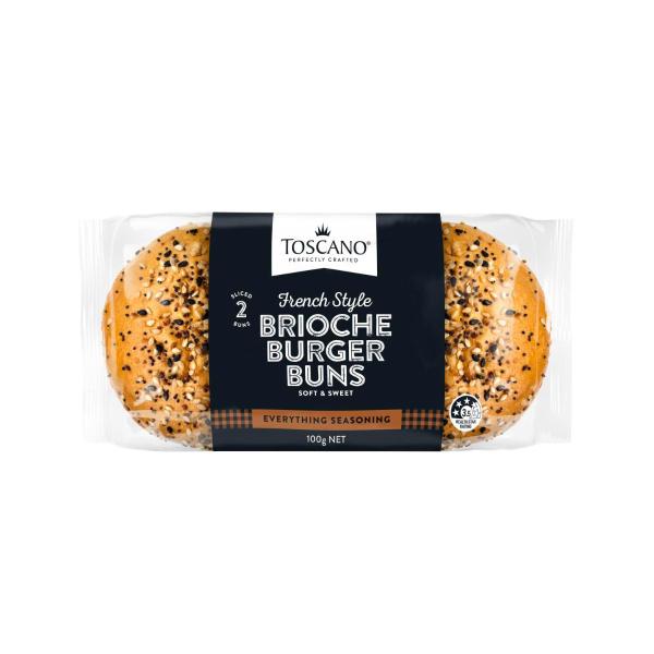 Everything Brioche Burger Bun