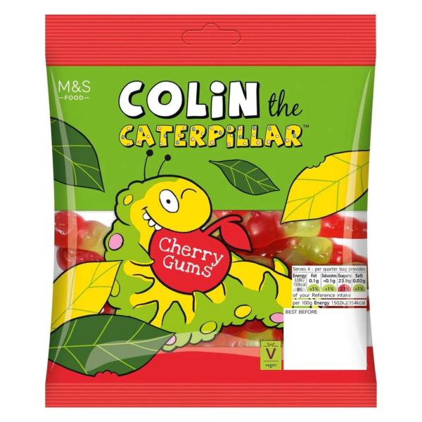 Colin The Caterpillar Cherry Gums