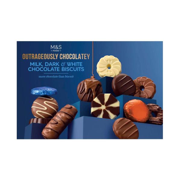 Outrageously Mixed Choc Biscuits