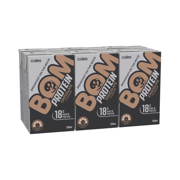 Bom High Protein Liquid Breakfast Chocolate 6x250ml
