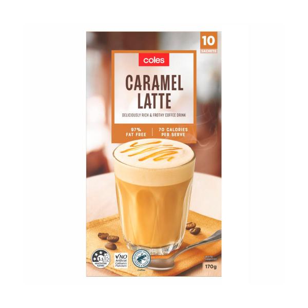 Caramel Latte Instant Coffee Sachets 170g