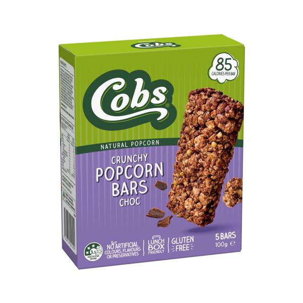 Crunchy Popcorn Choc Bars 5 Pack