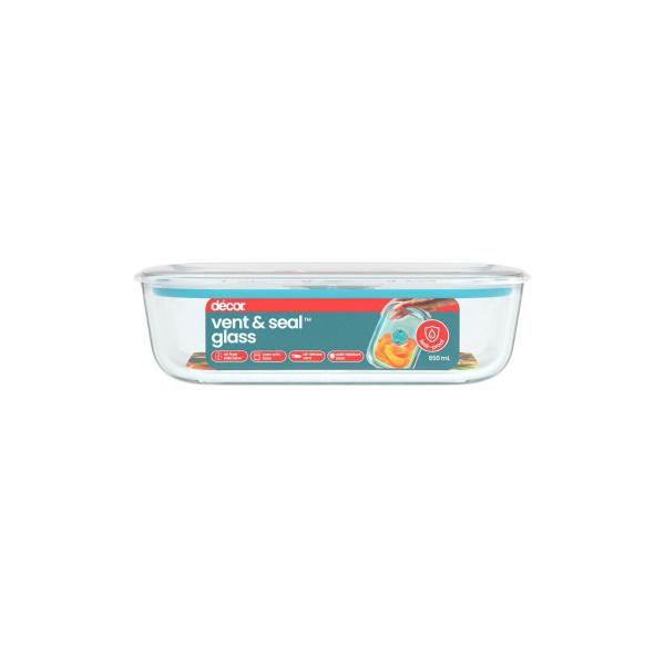 Vent & Seal Glass Oblong Slimline 650ml