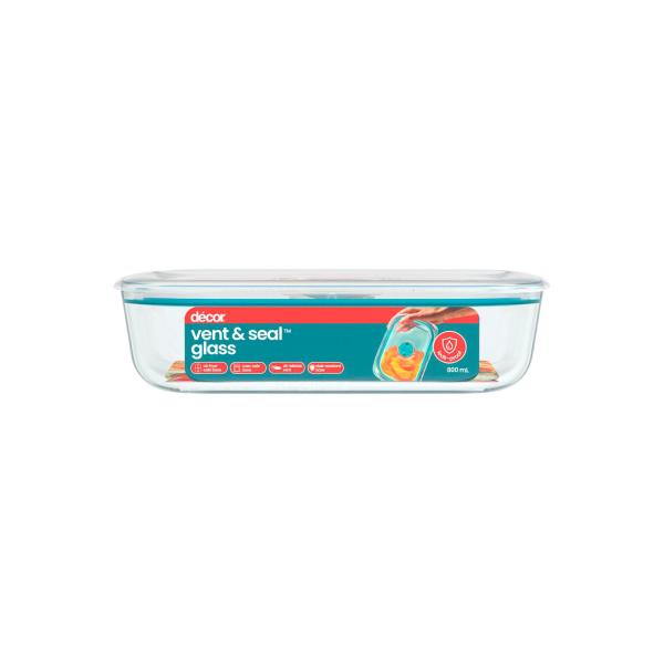 Vent & Seal Glass Oblong Slimline 800ml