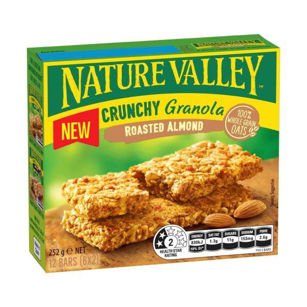 Crunchy Granola Bars Roasted Almond
