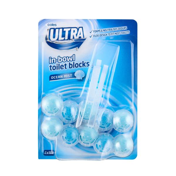 In Bowl Ocean Mist Toilet Blocks 2 Pack