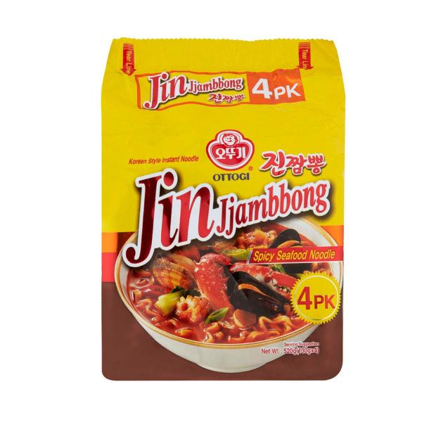 Jin Jjambbong Spicy Seafood Noodle 4 Pack