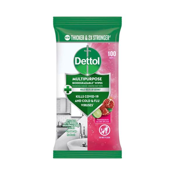 Multipurpose Cleaning Wipes Pomegranate & Lime Splash