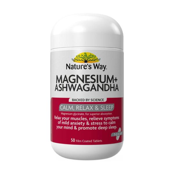 Magnesium + Ashwagandha Tabs