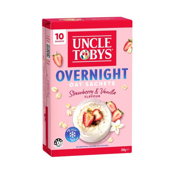 Overnight Oat Sachets Strawberry & Vanilla Flavour