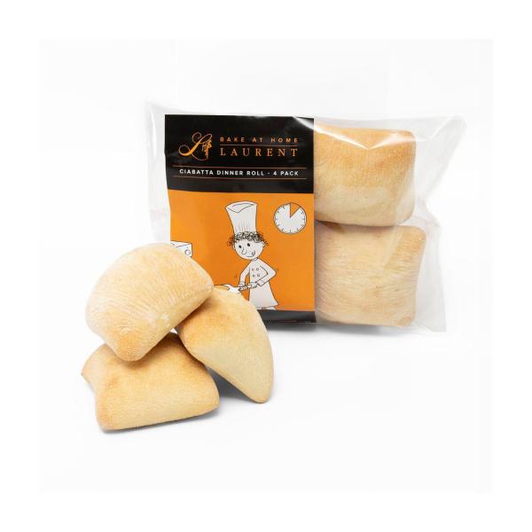 Frozen Ciabatta Dinner Rolls 4 Pack