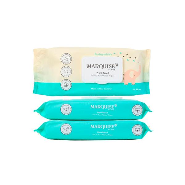 Pure Water Wipes (3x64)