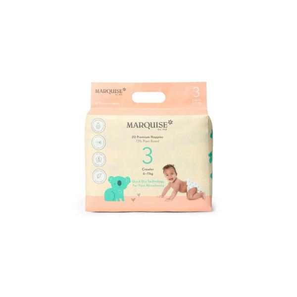 Hypoallergenic Crawler Nappies Size 3 (6-11kg)
