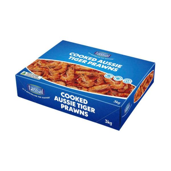 Frozen Cooked Extra Large Black Tiger Prawns