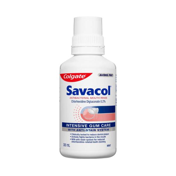 Savacol Alcohol Free Low Stain Original Mint Mouthwash