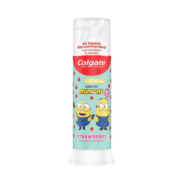 Kids Minions Strawberry Toothpaste Pump 6+ Years