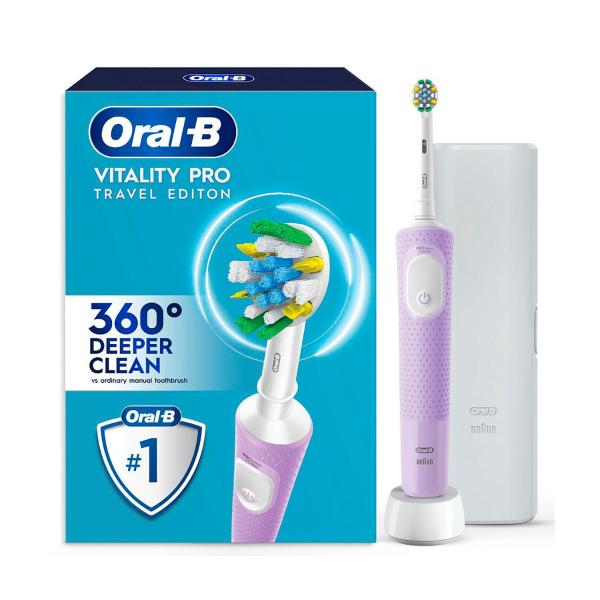 Vitality Pro D/c E-toothbrush + Case Lilac