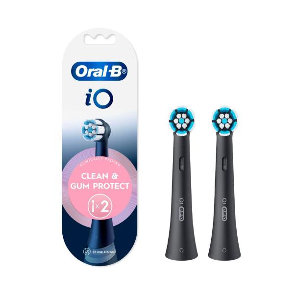 Io Clean & Gum Protect Sensitive Black Refill Brush Heads