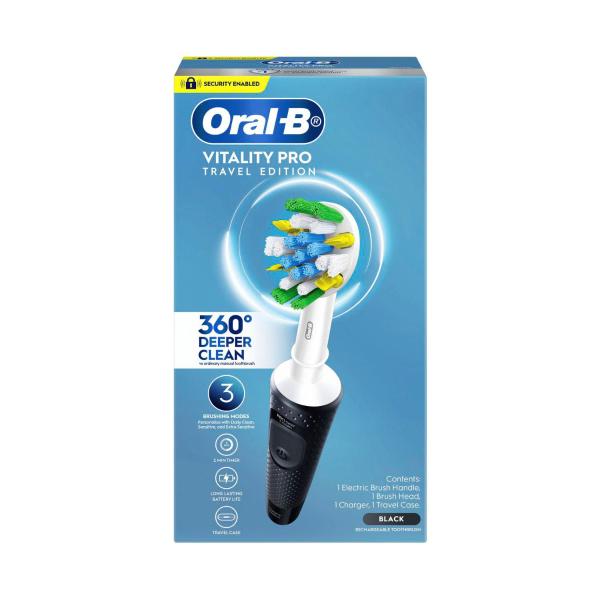Vitality Pro D/ C E-toothbrush + Case Black