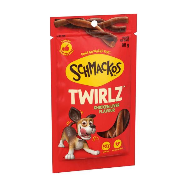 Twirlz With Chicken Liver Dog Treats