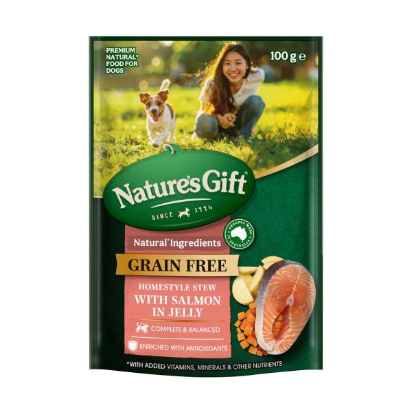 Grain Free Homestyle Stew With Salmon In Jelly Dog Food