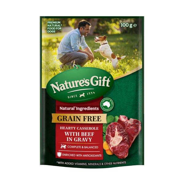 Grain Free Hearty Casserole With Beef In Gravy Dog Food