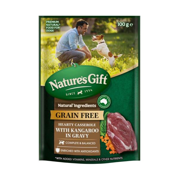 Grain Free Hearty Casserole With Kangaroo In Gravy Dog Food