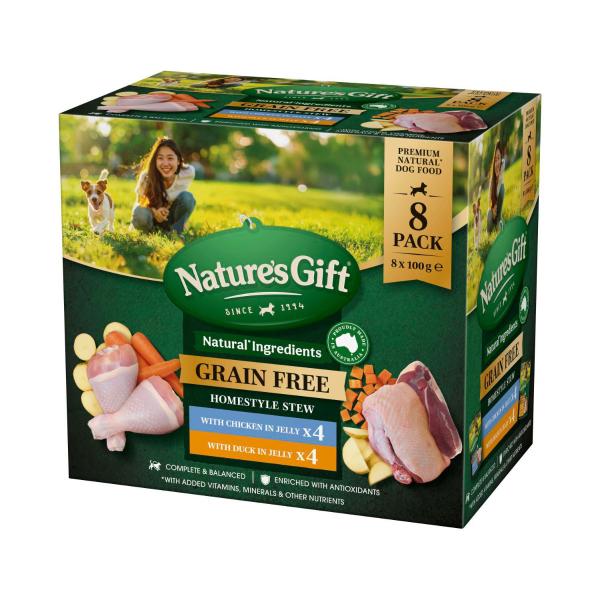 Grain Free Homestyle Stew With Chicken Duck Dog Food 100g