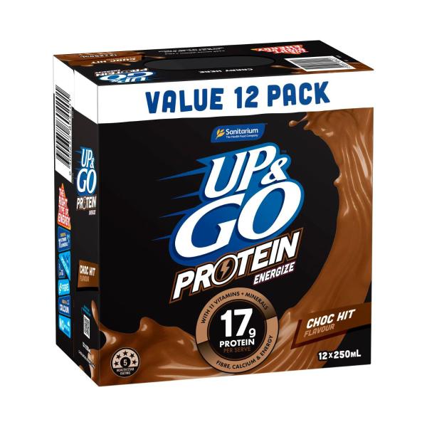 Up&go Protein Energize Chocolate 12x250ml