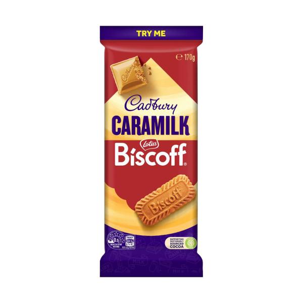 Caramilk Biscoff Chocolate Block