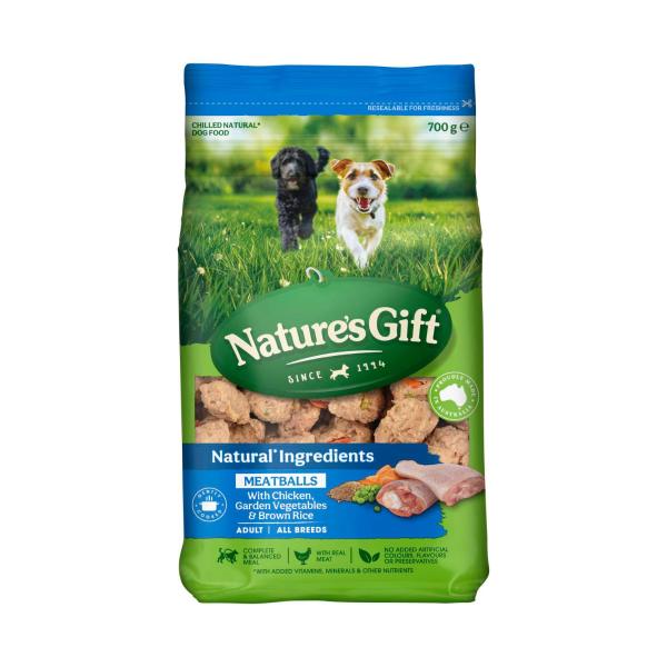 Meatballs With Chicken Brown Rice & Garden Veg Dog Food