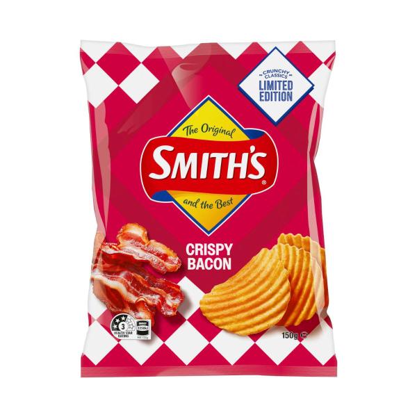 Crinkle Potato Chips Crispy Bacon