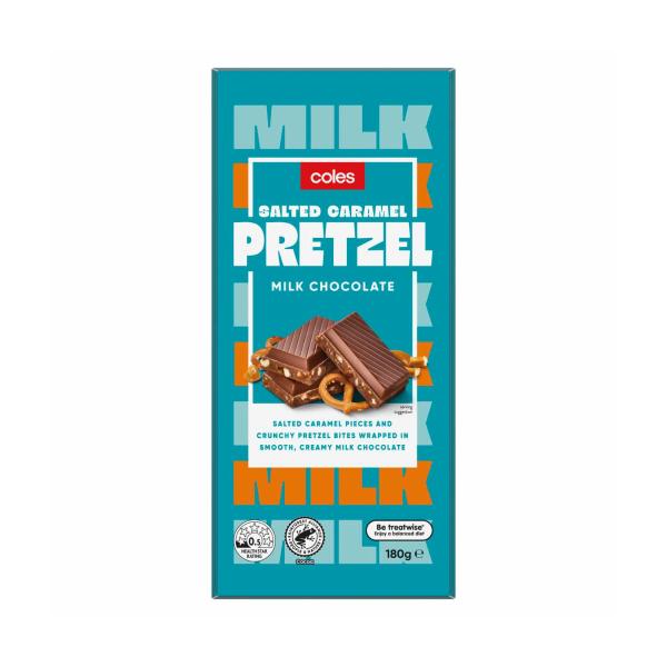 Milk Chocolate Salted Caramel Pretzel Block