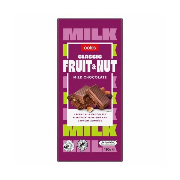 Milk Chocolate Fruit And Nut Block