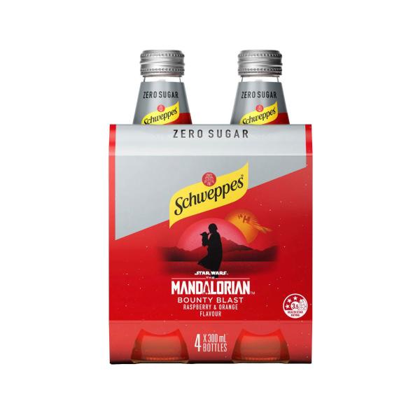 Star Wars The Mandalorian Bounty Blast Raspberry & Blood Orange Soft Drink 4x300ml