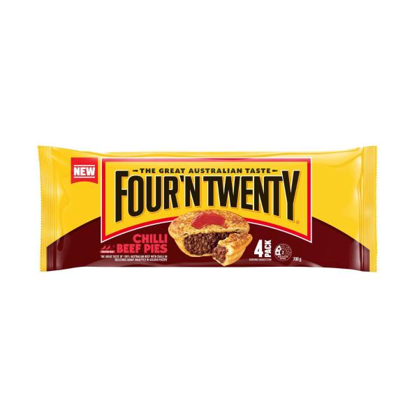 Chilli Beef Pie 4 Pack