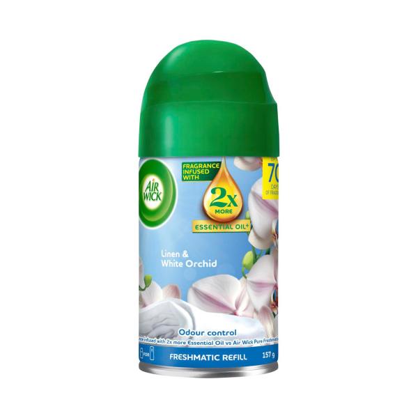 2X Essential Oil Freshmatic Refill Spray Linen & White Orchid