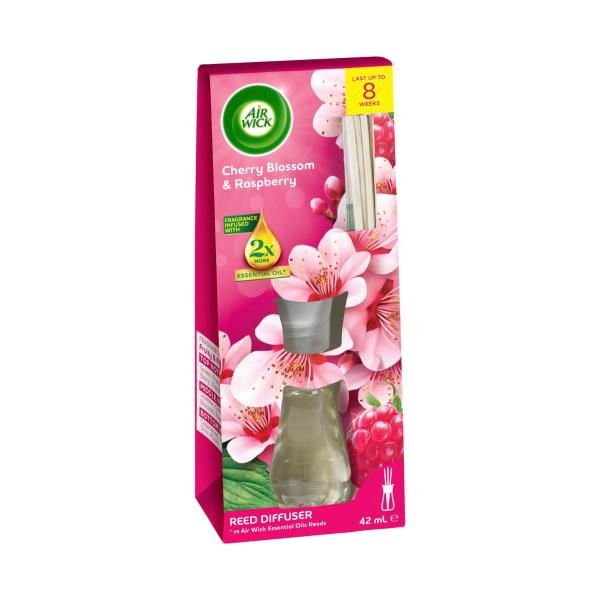 2X Essential Oil Reed Diffuser Cherry Blossom Raspberry