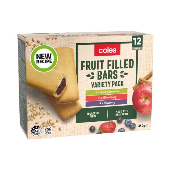 Fruit Filled Variety Bars  12 Pack