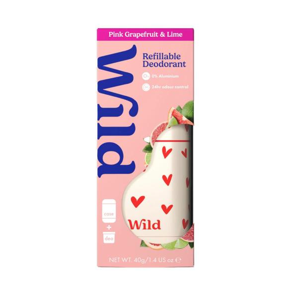 Deodorant Stick Heart Case With Grapefruit & Lime
