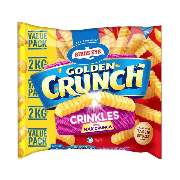 Golden Crunch Crinkle Cut Frozen Potato Chips