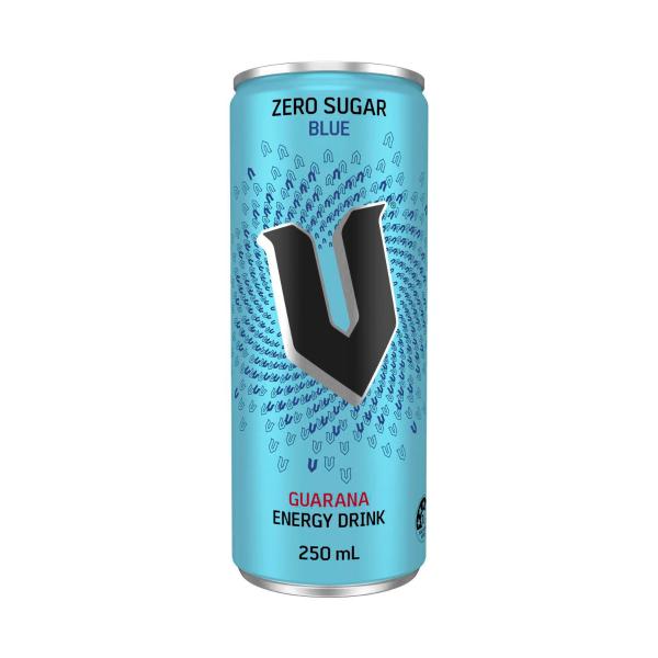 Energy Drink Can Blue Zero Sugar
