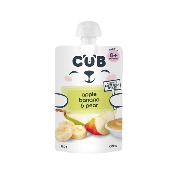 Apple- Banana & Pear Baby Food Pouch 6+ Months